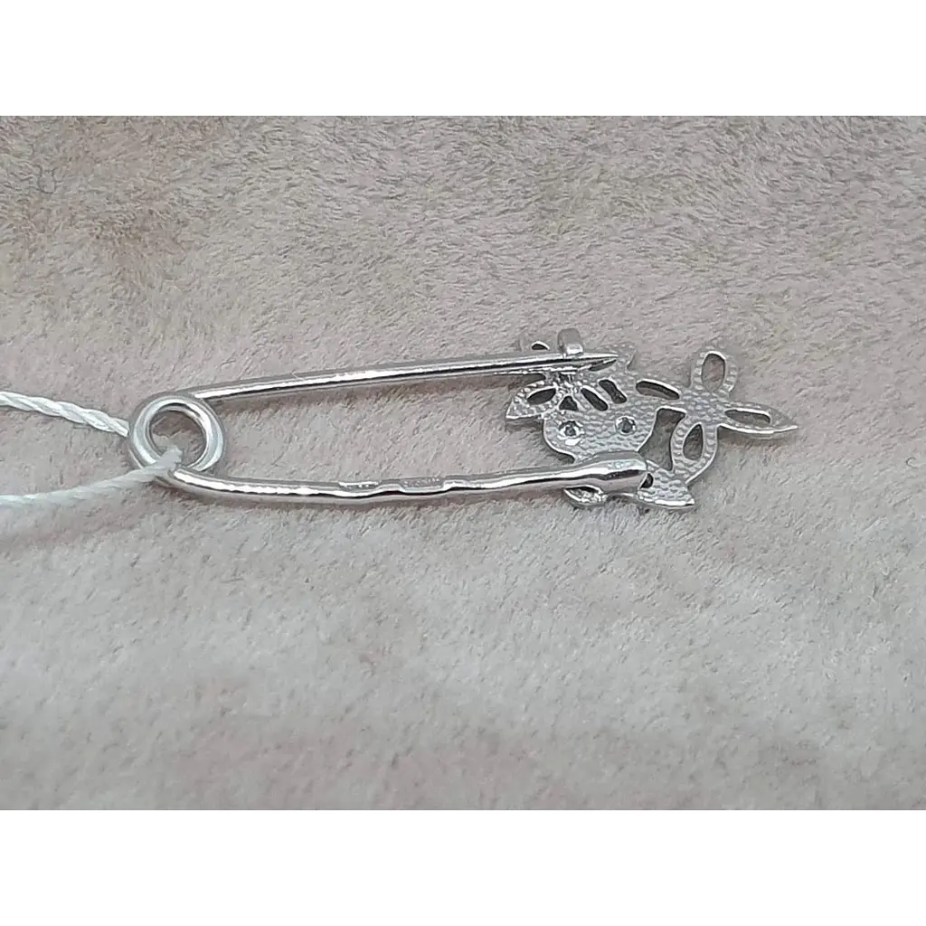 Золота брошка Імперія золота з фіанітами. БШ127БИ - фото 3