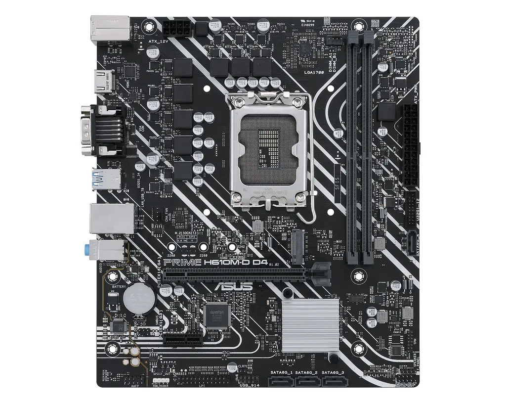 Материнская плата PRIME H610M-D D4 s1700 H610 2xDDR4 M.2 HDMI D-Sub mATX Asus teh0018966 - фото 2