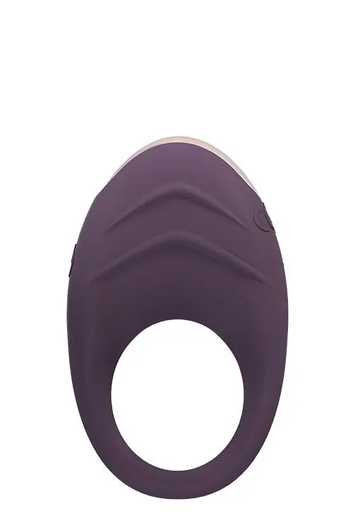 Ерекційне кільце з вібрацією Dreamtoys Aveta 7 см пурпурний - фото 2
