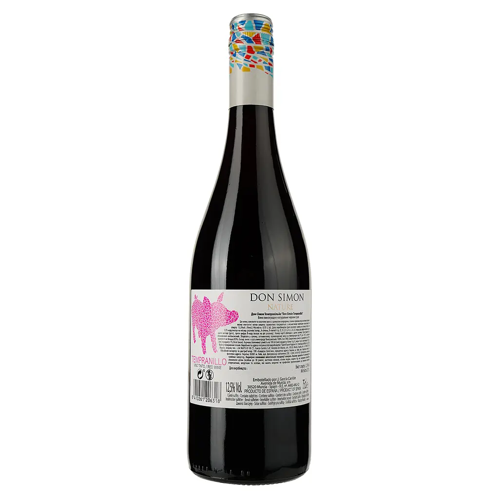 Вино Don Simon Tempranillo, червоне, сухе, 0,75 л - фото 2