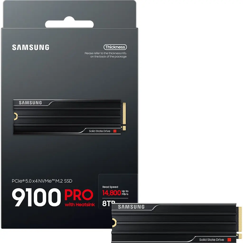 SSD накопитель Samsung 9100 PRO with Heatsink 8TB (MZ-VAP8T0CW) [155539] - фото 8