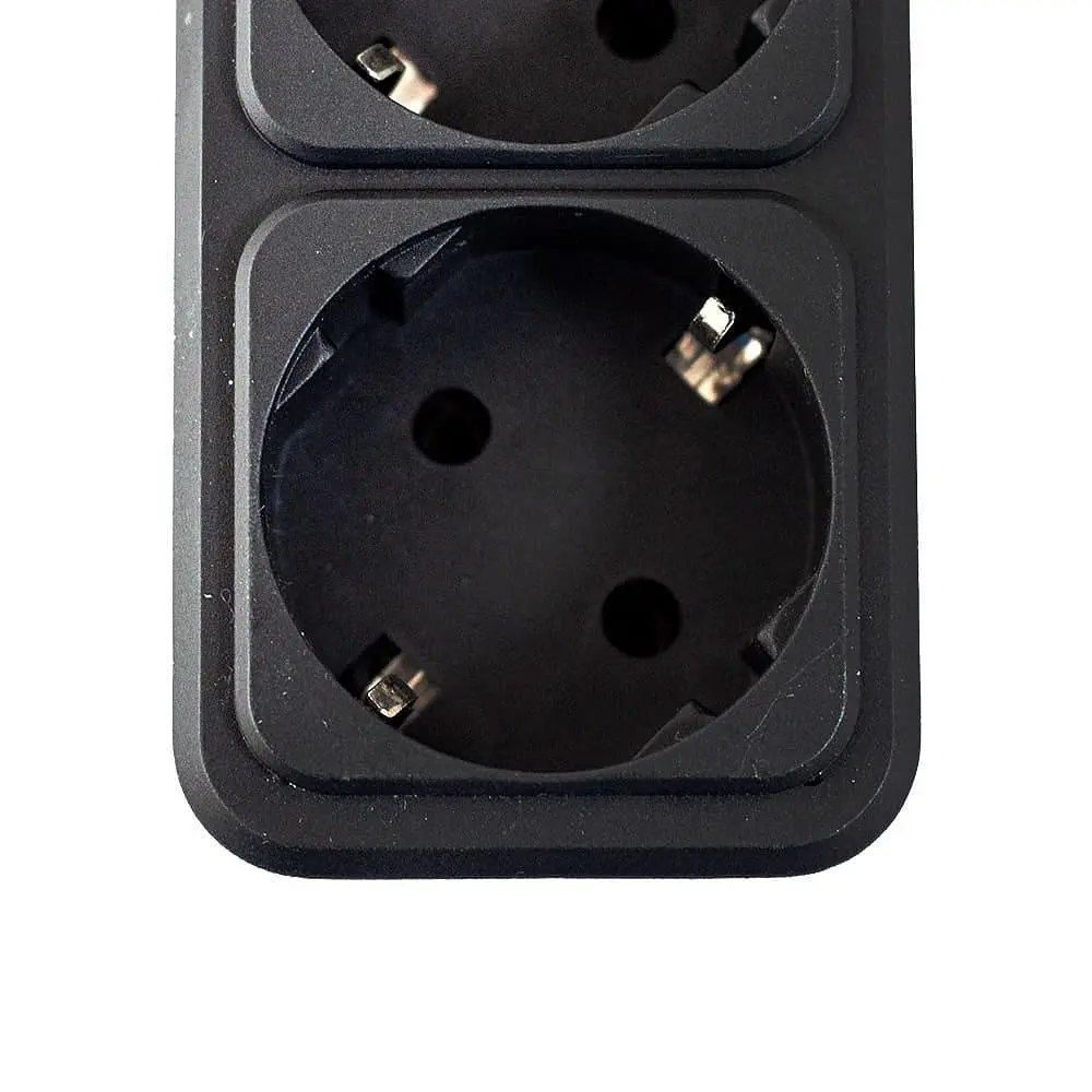 Мережевий фільтр GTL ED06K, 6 розеток, 5 м, Black, 10А, до 2.3 кВт, виключатель, заземление, 3x0.75 мм² (GTL-XH-ED06K-5B) - фото 3