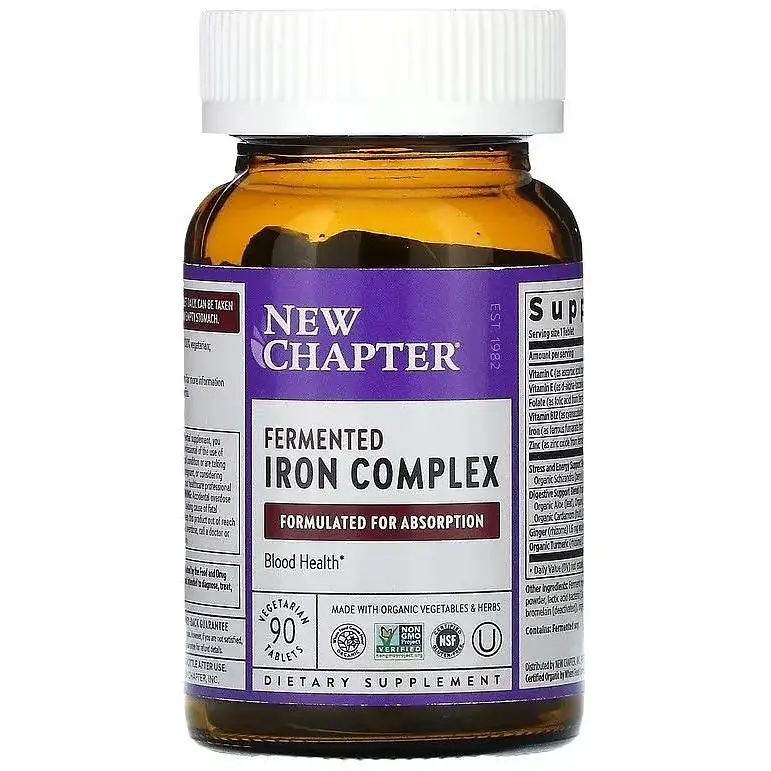 Ферментированный комплекс железа New Chapter Fermented Iron Complex 90 капсул - фото 3