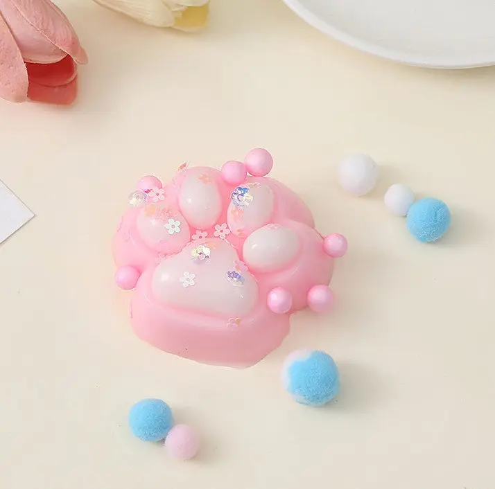 Антистрес іграшка Лапка котика Squish Cat Paw - Силіконова тапа-лапка сквіш Таба лапка для дітей в асортименті - фото 2