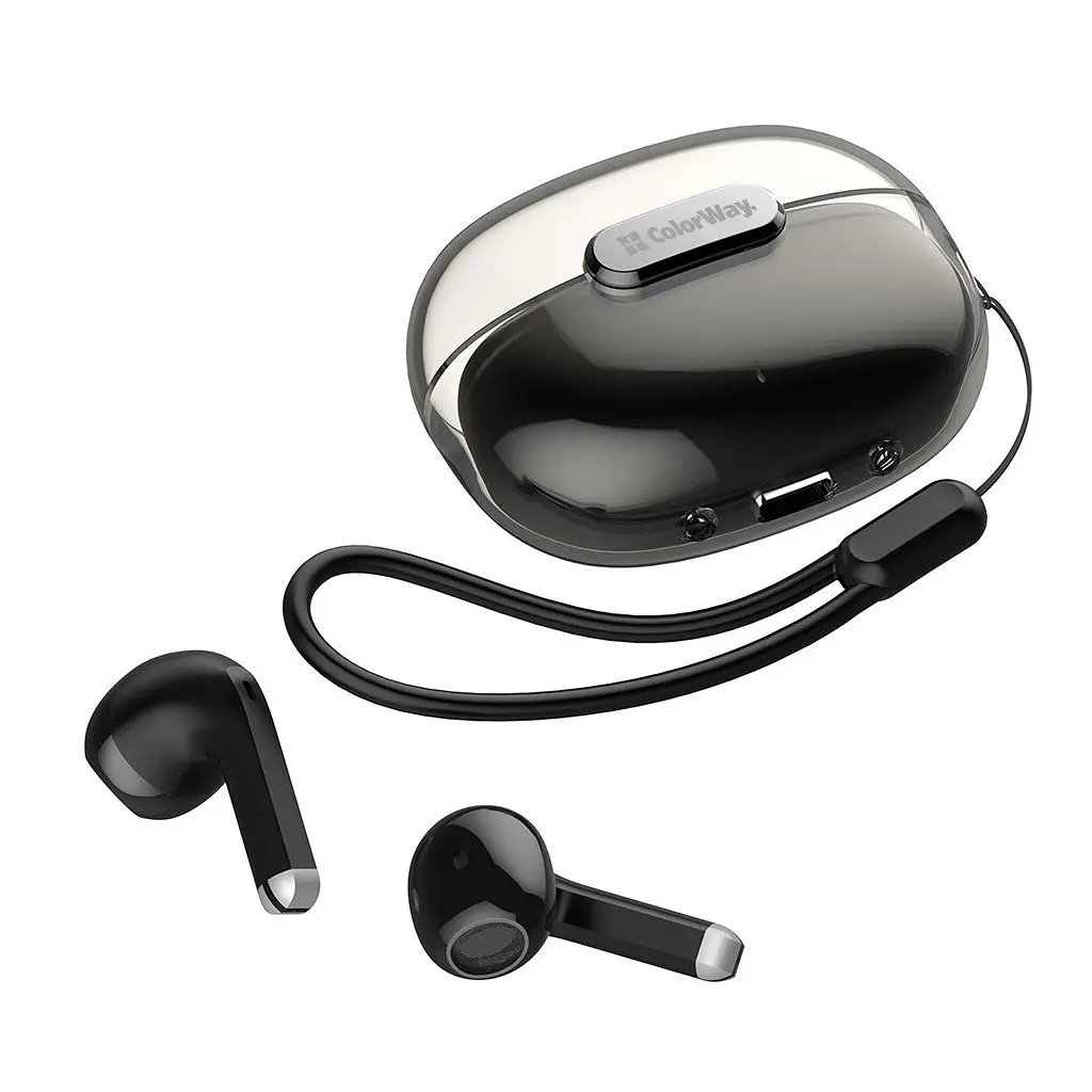 Навушники ColorWay Slim TWS-2 Earbuds Black (CW-TWS2BK) - фото 3