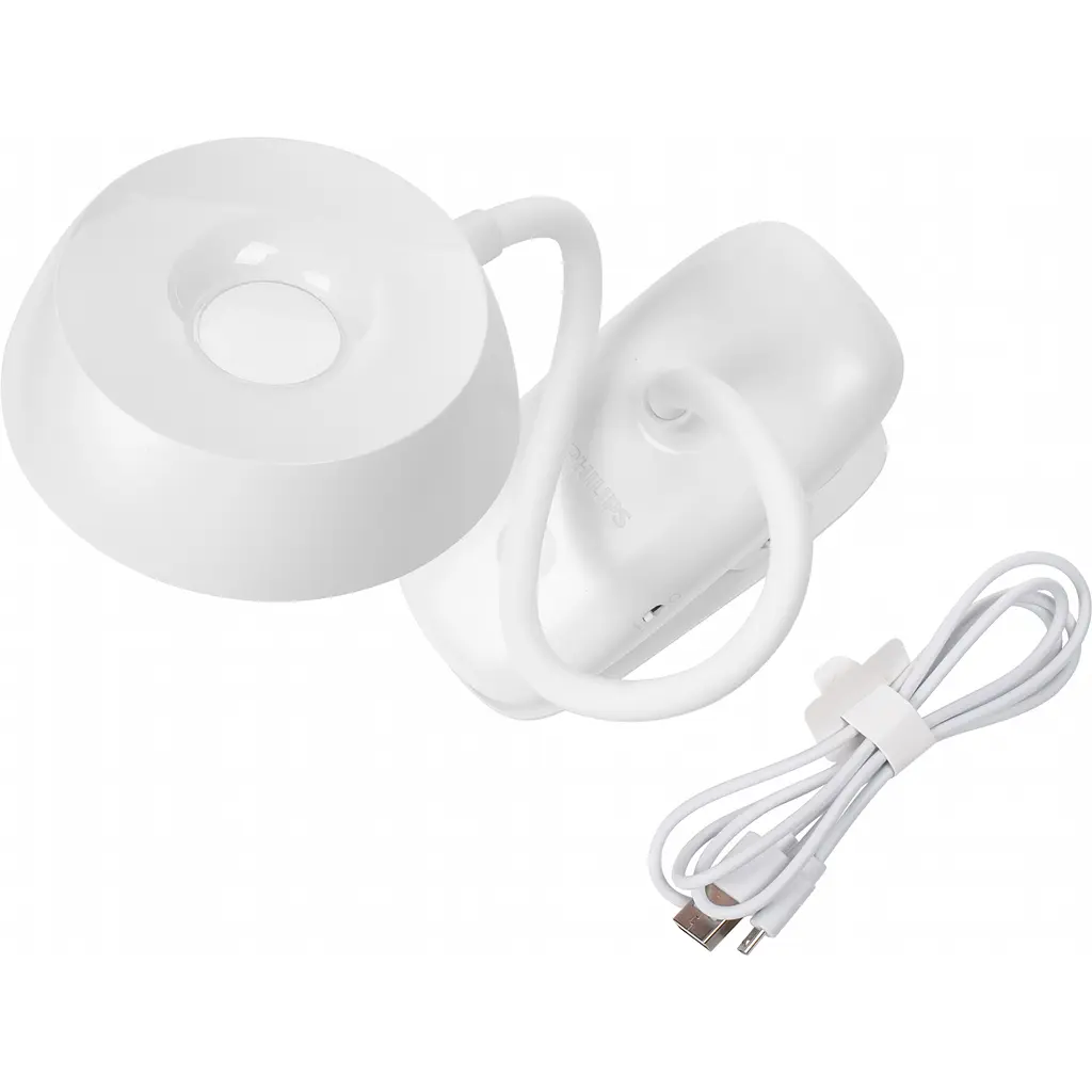 Світильник настільний Phillips Donutclip DSK201 PT 3W 4000K акумуляторний білий (929003179727) - фото 3