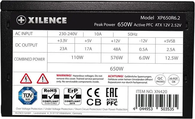 Блок живлення Xilence Performance C+ 650W 80+ (XP650R6.2) - фото 3