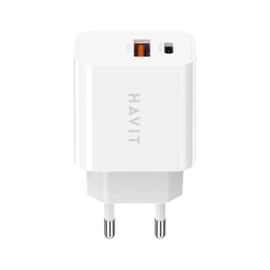 Зарядний пристрій HAVIT HV-UCP007 20W USB+Type-C HAVIT (27598-000) - фото 2