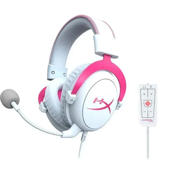 Ігрові навушники з мікрофоном HyperX Cloud II (KHX-HSCP-PK) рожеві