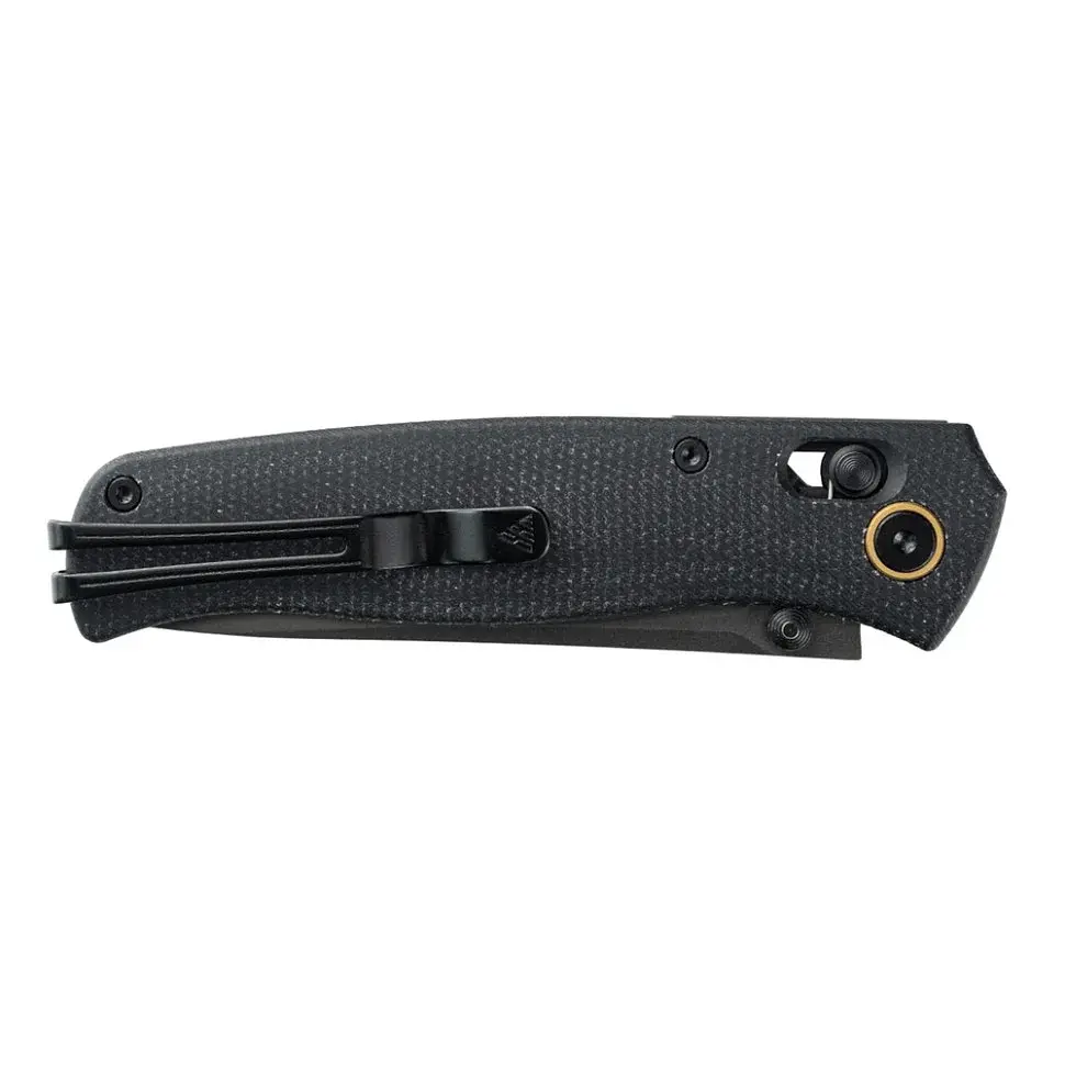 Ніж складаний туристичний SRM Medal 255L-MB3 82 мм 140Cr Micarta чорний - фото 7