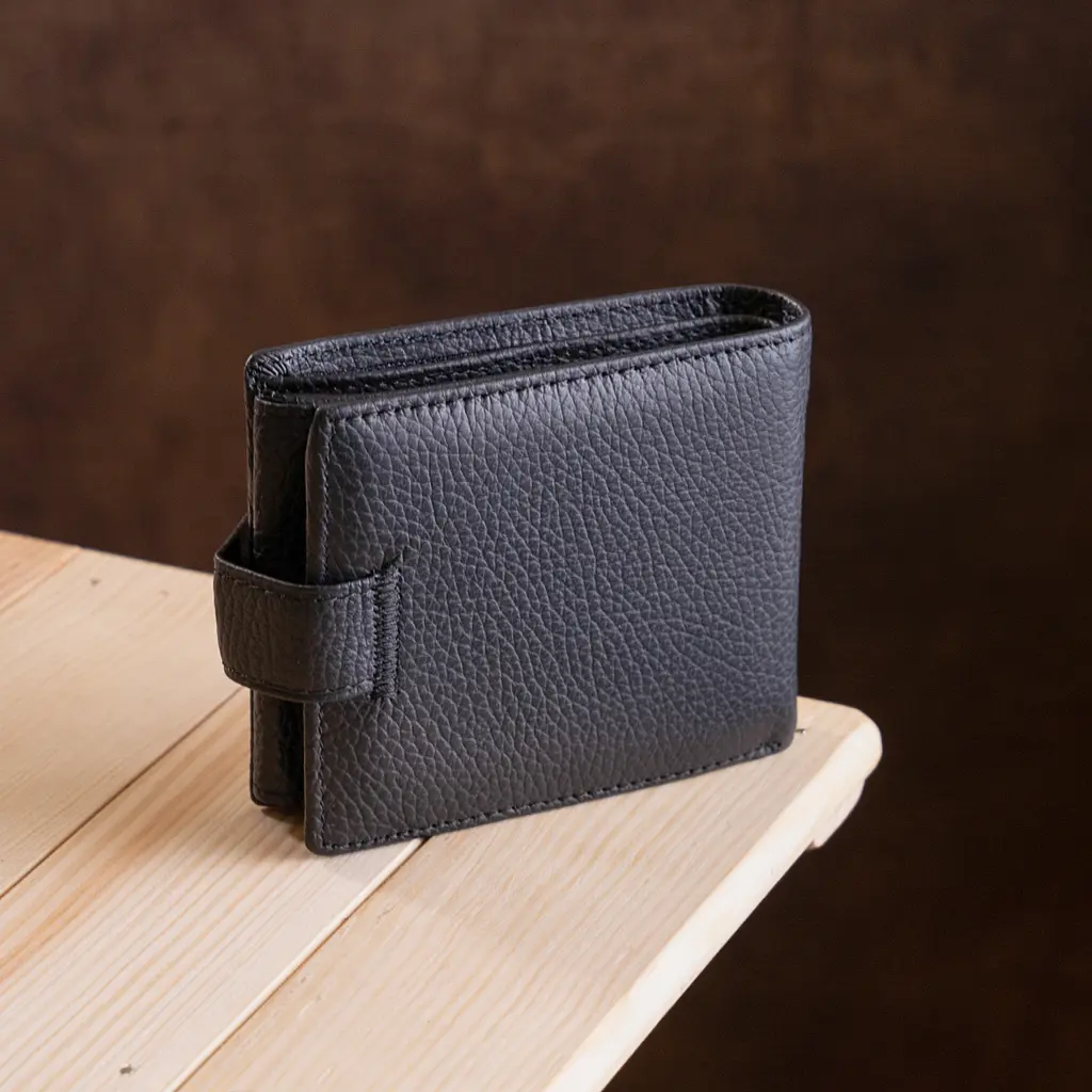 Чоловічий шкіряний гаманець (ST102) ST Leather 11.5х9.5х2.5 см acs0015182 - фото 8