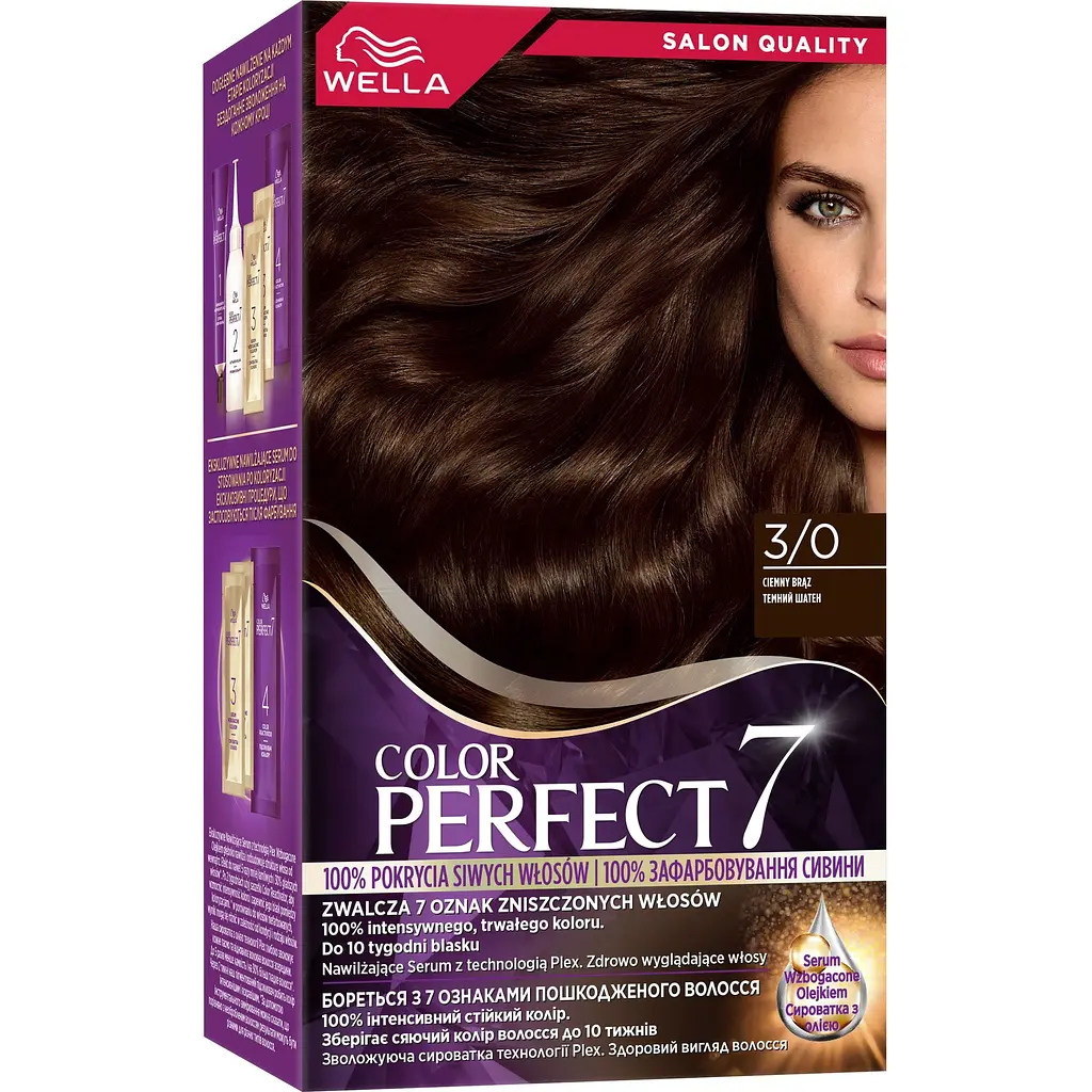 Стійка крем-фарба для волосся Wella Color Perfect 3/0 Темний шатен (4064666598277) - фото 12