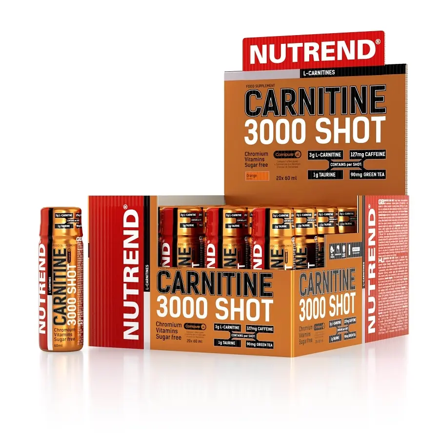 Жироспалювач Carnitine 3000 Shot, 20*60 мл Ананас Nutrend fit0026195