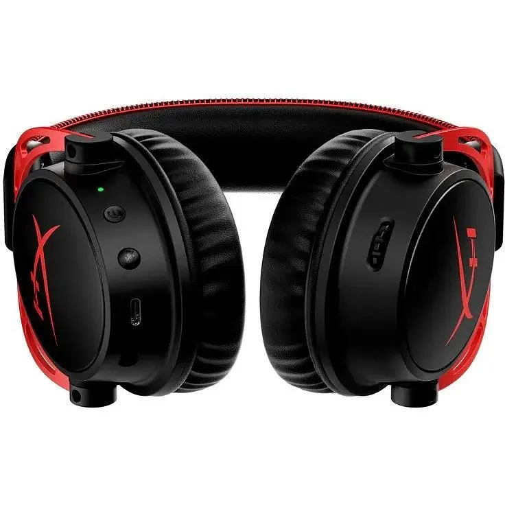 Гарнітура ігрова безпроводова HyperX Cloud Alpha Wireless - повнорозмірні чорні навушники - фото 4