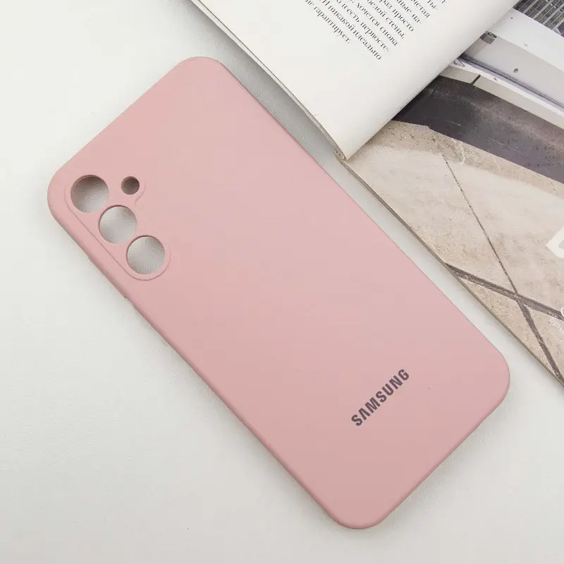 Чохол Lakshmi Silicone Cover Full Camera (AAA) with Logo для Samsung Galaxy A55 Рожевий / Pink Sand - фото 2