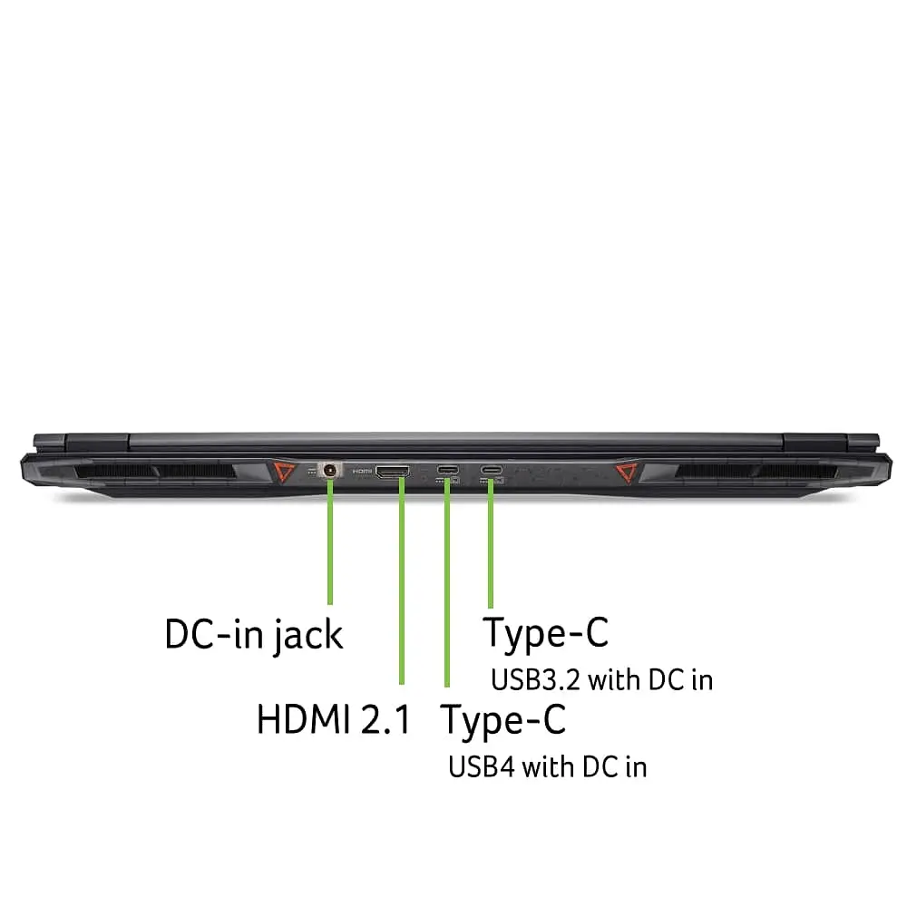 Ноутбук Acer Nitro 18 AN18-61 18" WQXGA IPS AMD R9-365 32GB F2TB NVD5070Ti-12 Lin чорний - фото 3