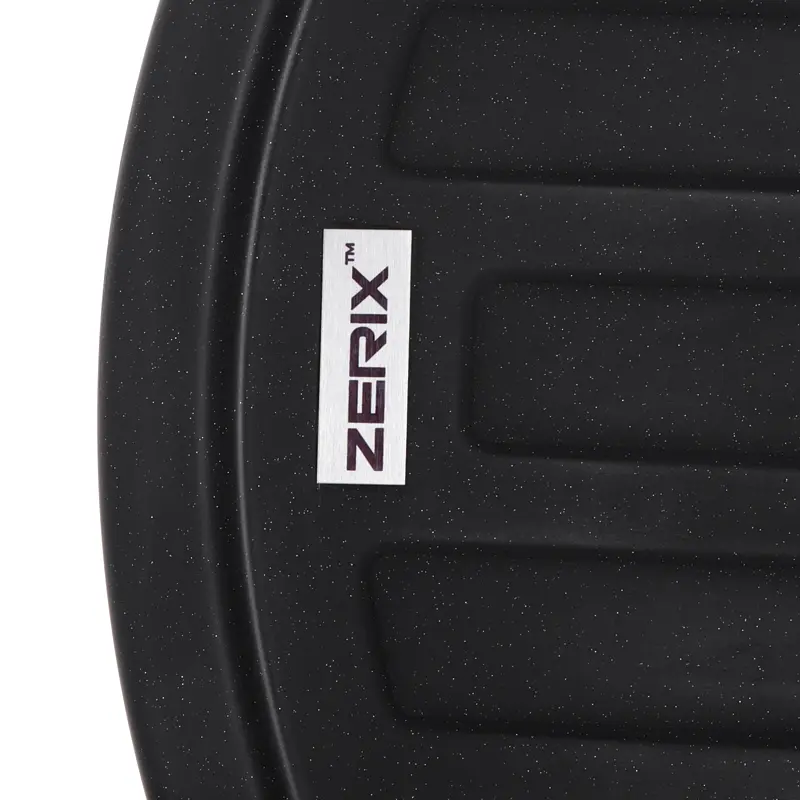 Кухонна мийка Zerix ZS-7750R-14 black металік ZX4562, Чорний матовий - фото 3