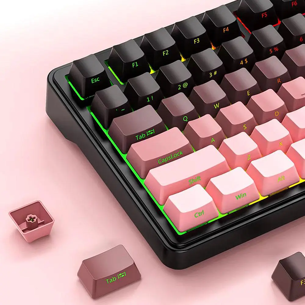 Бездротова клавіатура ATTACK Shark X85 Pink 75% | RGB підсвітка | бокове гравіювання - фото 5