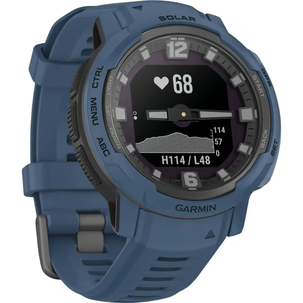 Смарт-годинник Garmin Instinct Crossover Solar Tidal Blue (010-02730-12/02) [171557] - фото 2
