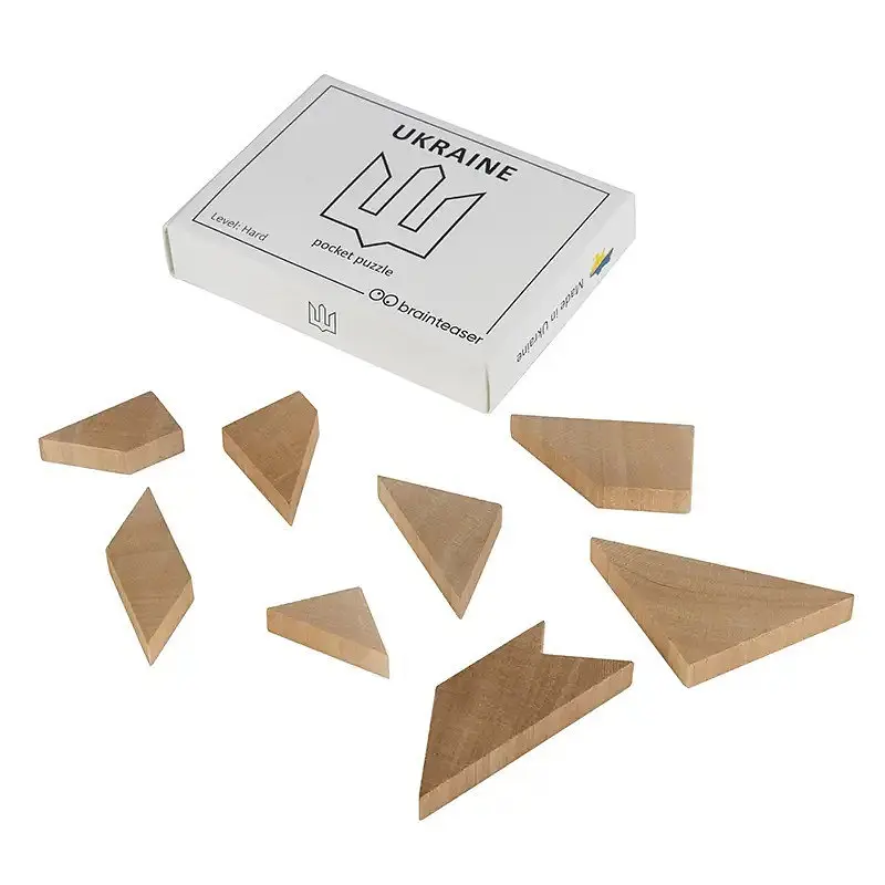 Набір дерев'яних головоломок Wooden mini puzzle set Заморочка 12en - фото 9