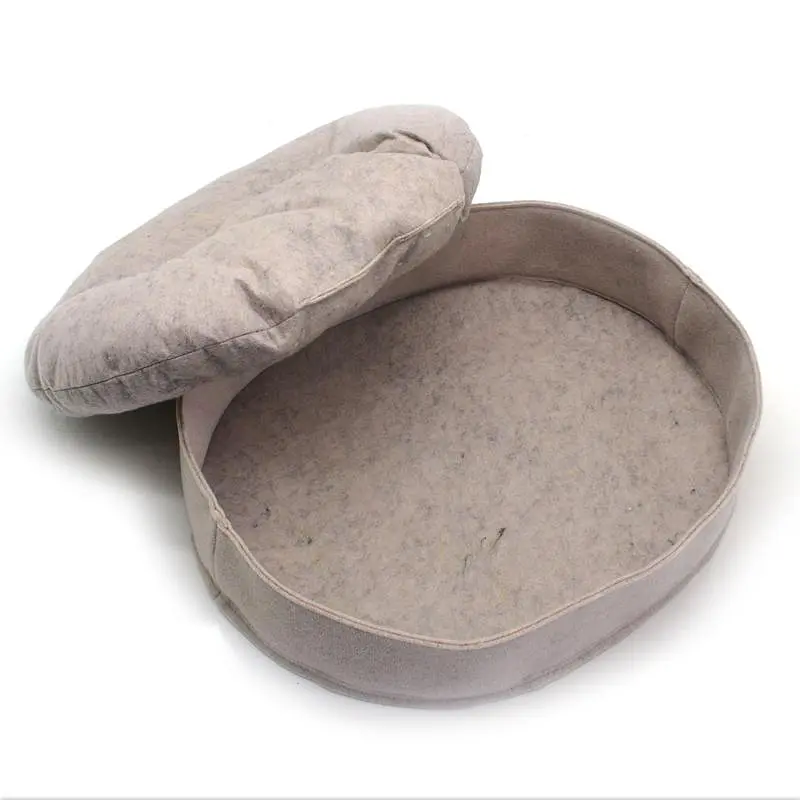 Лежак для котів та собак Zoo-hunt із фетру Емілі бежевий №2 35х45х10 см - фото 2