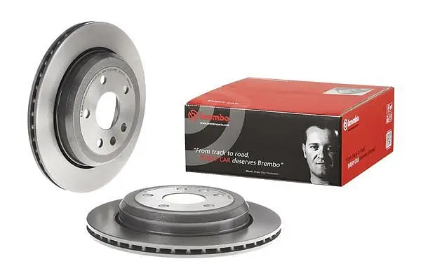 Диск гальмівний вентильований Jeep Grand Cherokee IV, Dodge Durango 10-25р Brembo (09.N235.21) - фото 2