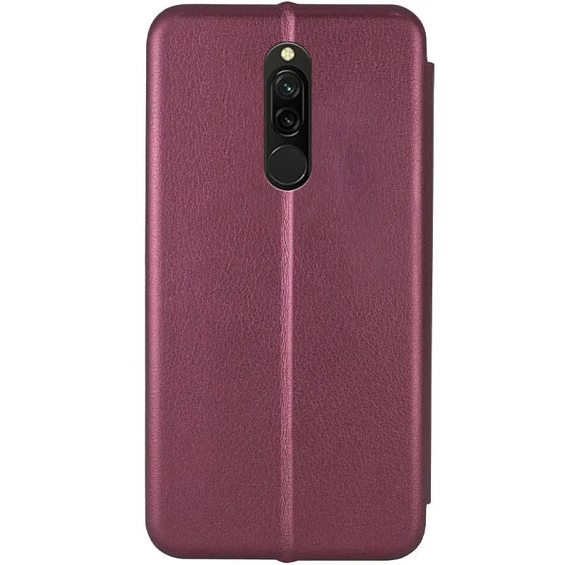 Шкіряний чохол-книжка Classy для Xiaomi Redmi 8 Бордовий - фото 2