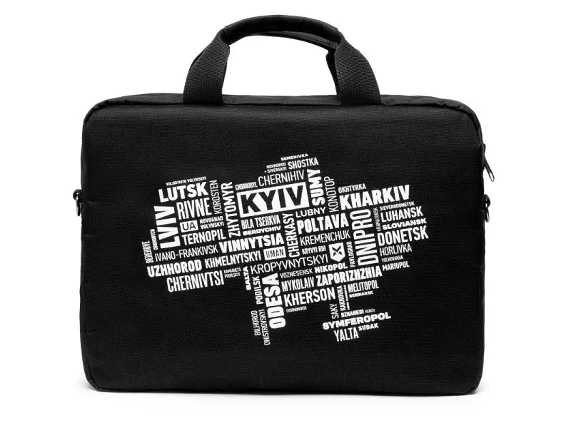 Сумка для ноутбука Vinga NB1402 14 Black/White Print (NB1402UWBK) - фото 2