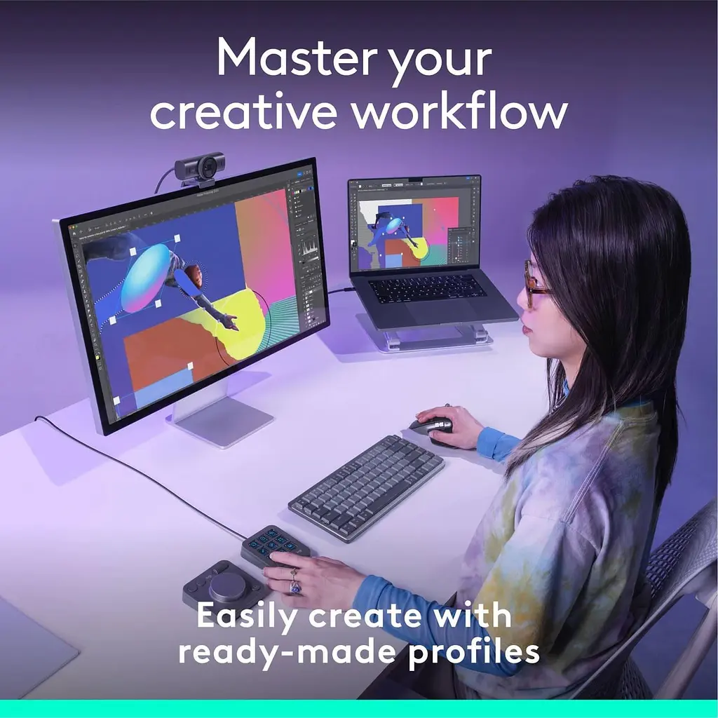 Контроллер Logitech MX Creative Console Graphite - фото 7