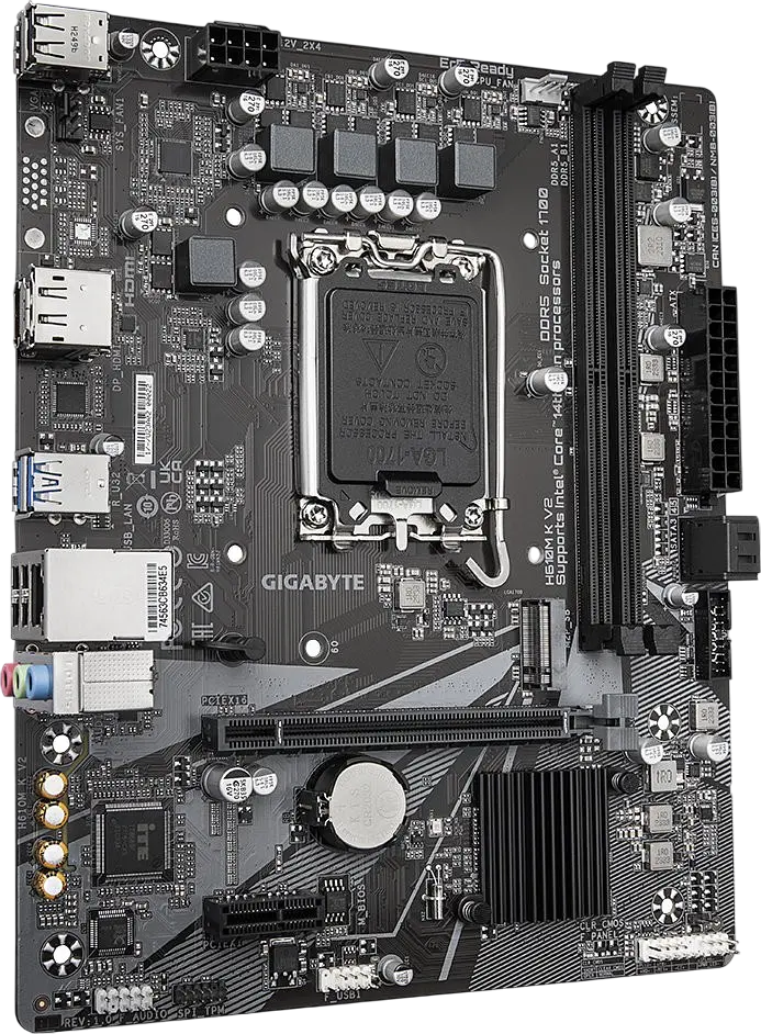 Материнська плата Gigabyte H610M K V2 LGA 1700 (H610M K V2) - фото 2