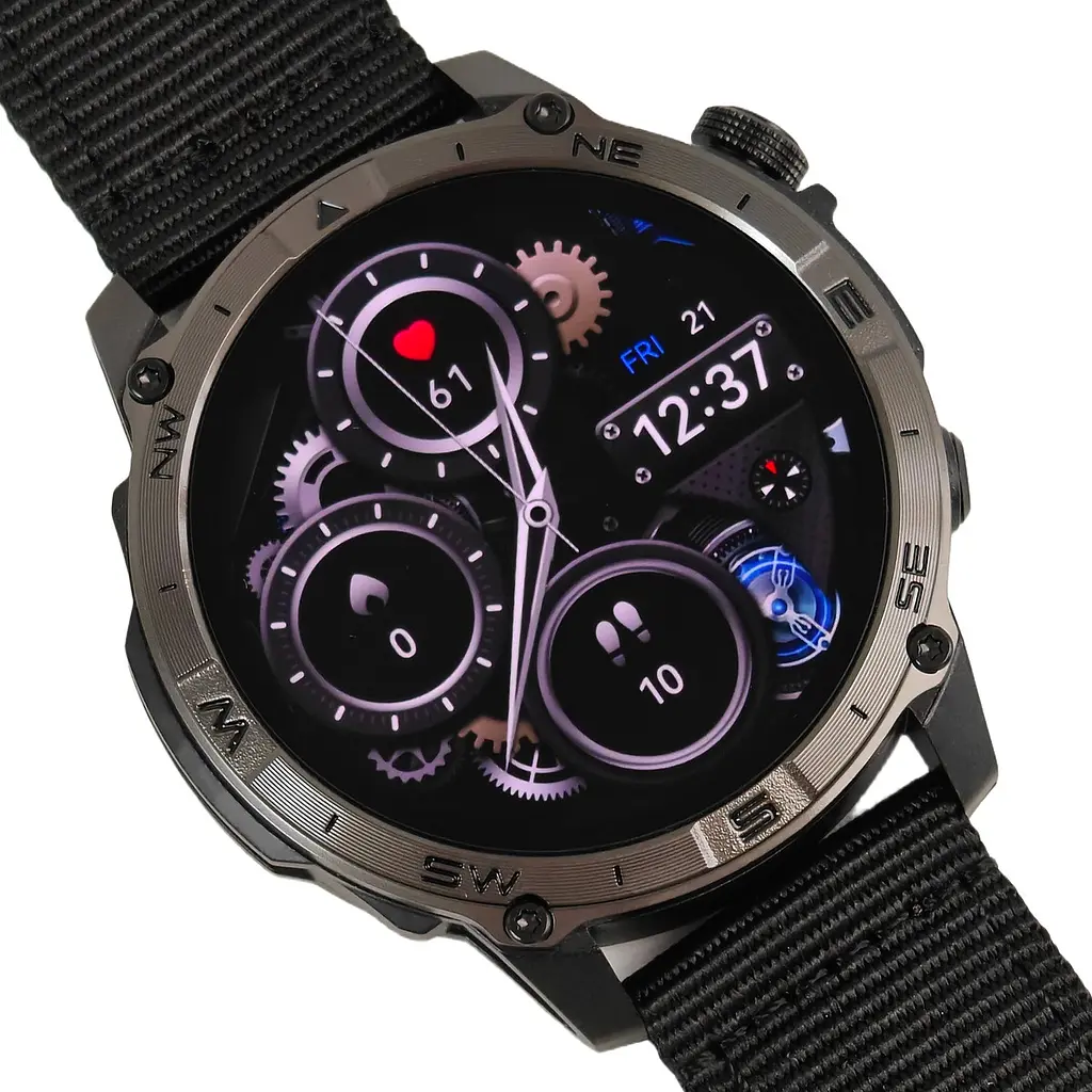 Часы North Edge GPS Titan Black Spider, 2 ремешка - фото 2
