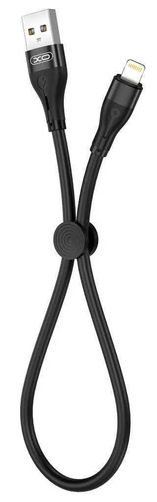 USB Кабель XO NB179 Lightning 2.4A 0.25m Чорний