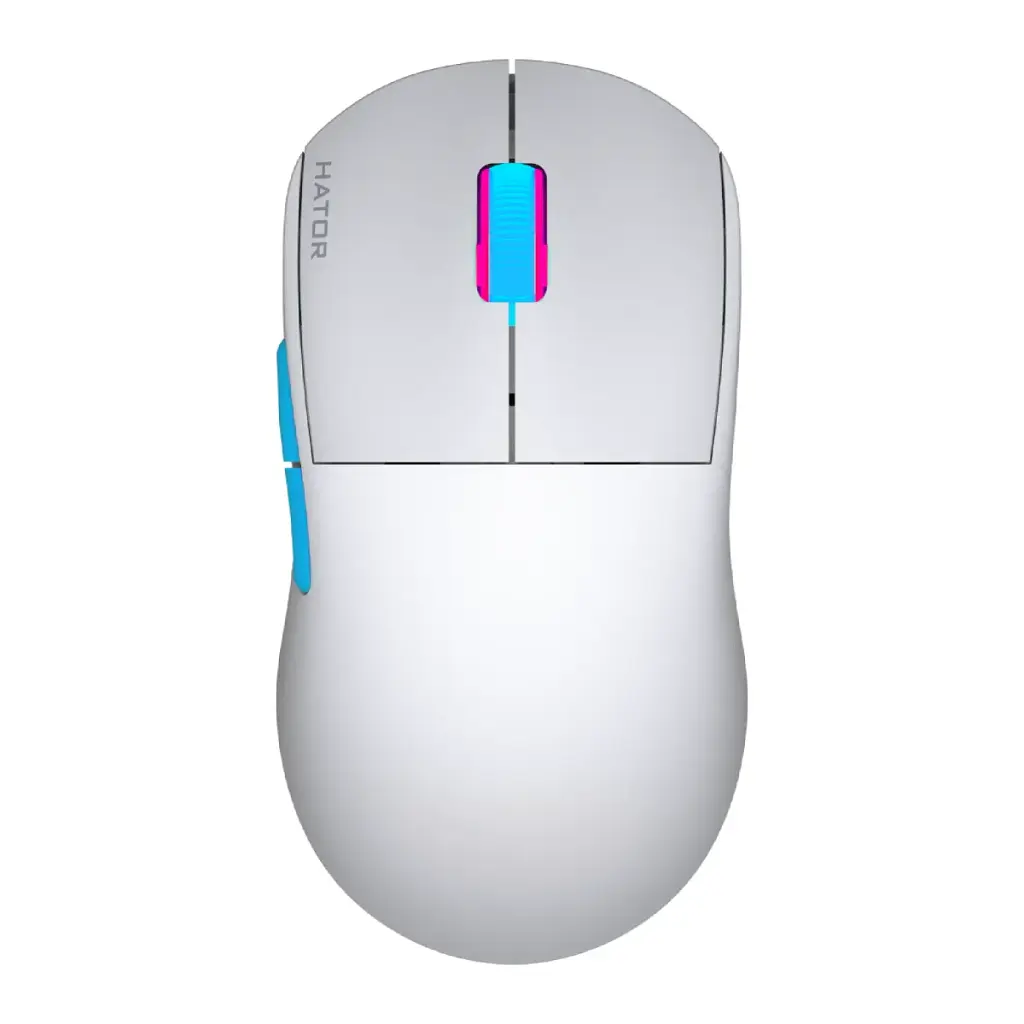 Мышка HATOR Quasar 2 PRO wireless (HTM561WC) white/cyan