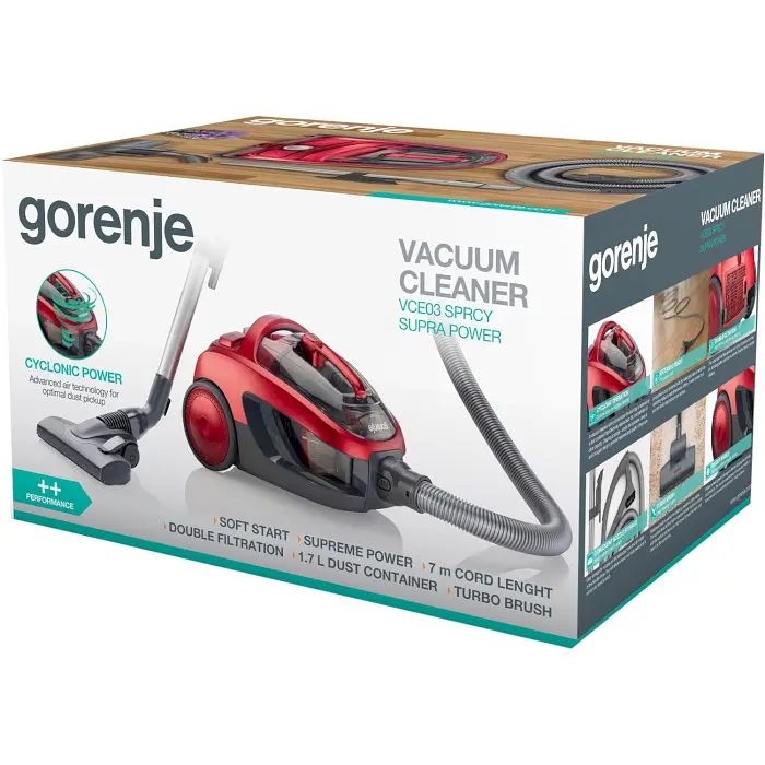 Пилосос Gorenje VCE 03 SPRCY (VC-T4019) - фото 6