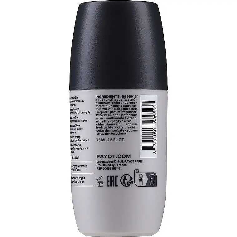 Дезодорант Payot Optimale Homme Deodorant 24 Heures кульковий - фото 2