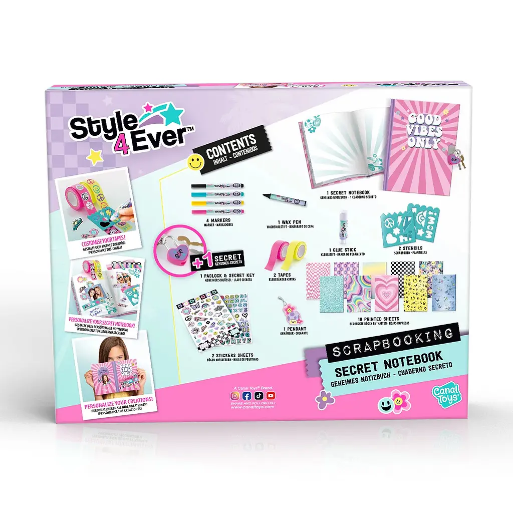 Набір для творчості Canal Toys DIY Style 4 Ever Cкрапбукінг Щоденник для таємниць (OFG298) - фото 11