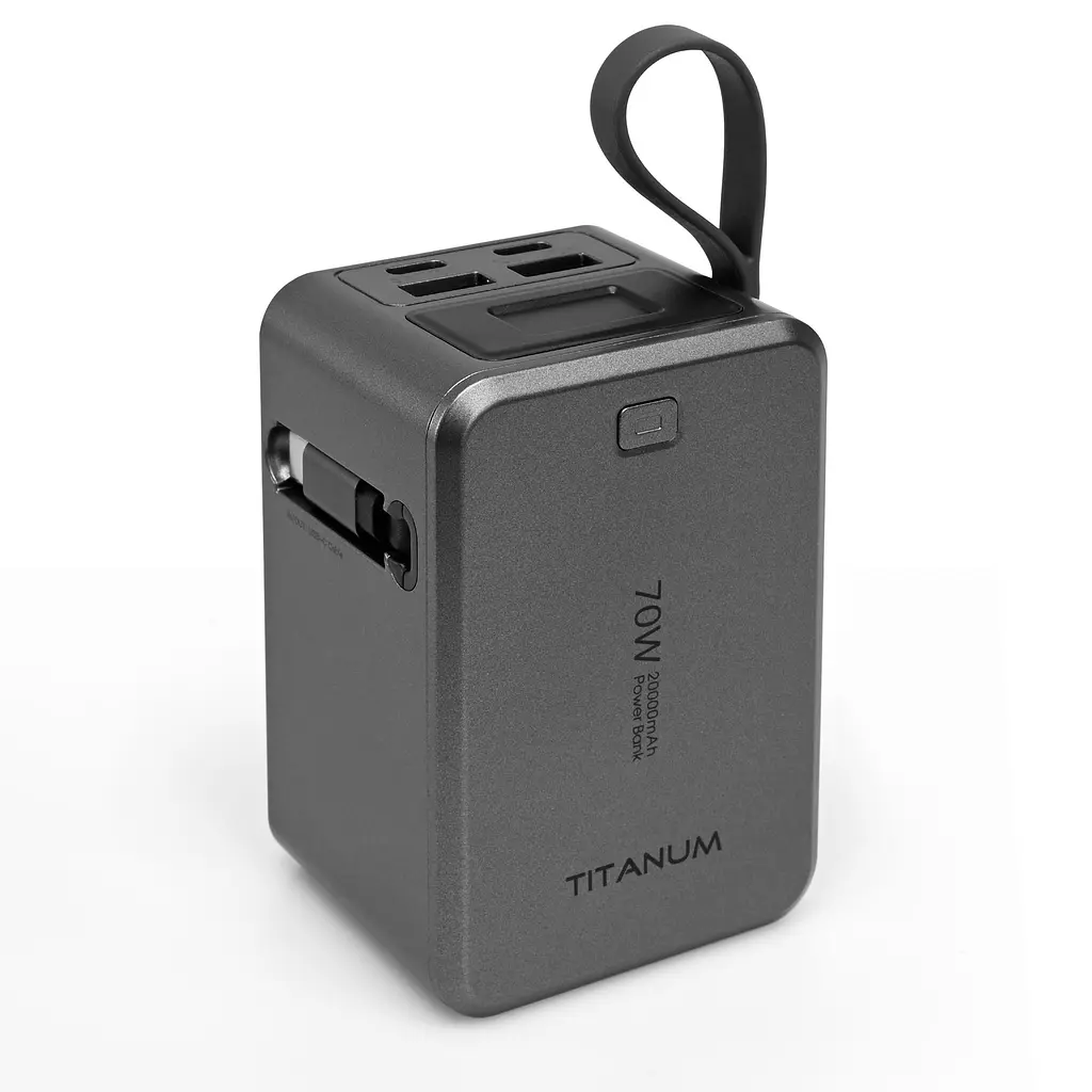 Павербанк 20000mAh TITANUM WP049 PD70W Grey TITANUM (29308-000) - фото 2