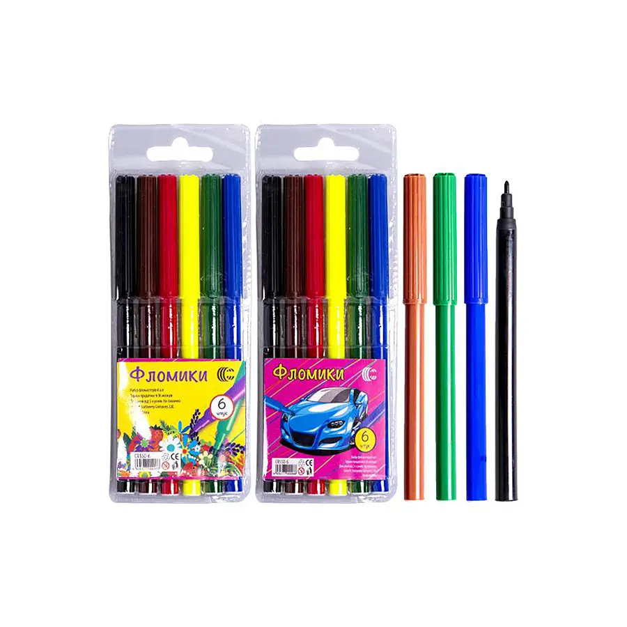 Дитячі Фломастери "Фломіки" COLOR-IT CR550-6 6 кольорів - фото 3