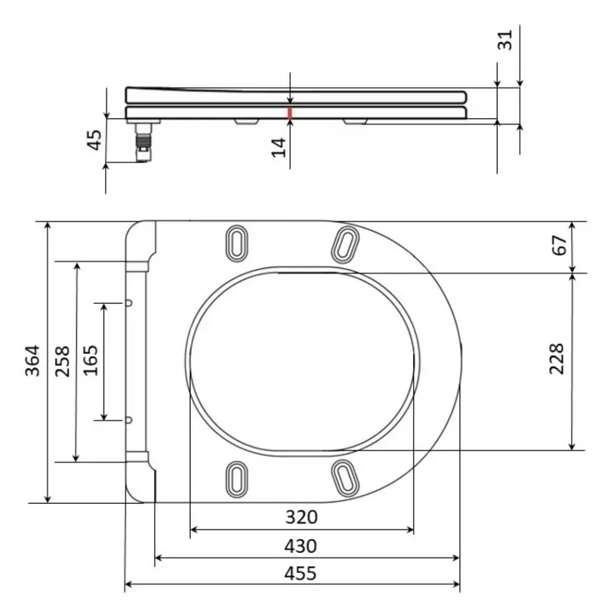 Сидіння для унітазу Qtap (Taurus 520) з мікроліфтом, Slim Duroplast, Quick Release QTSC179W49384 - фото 5