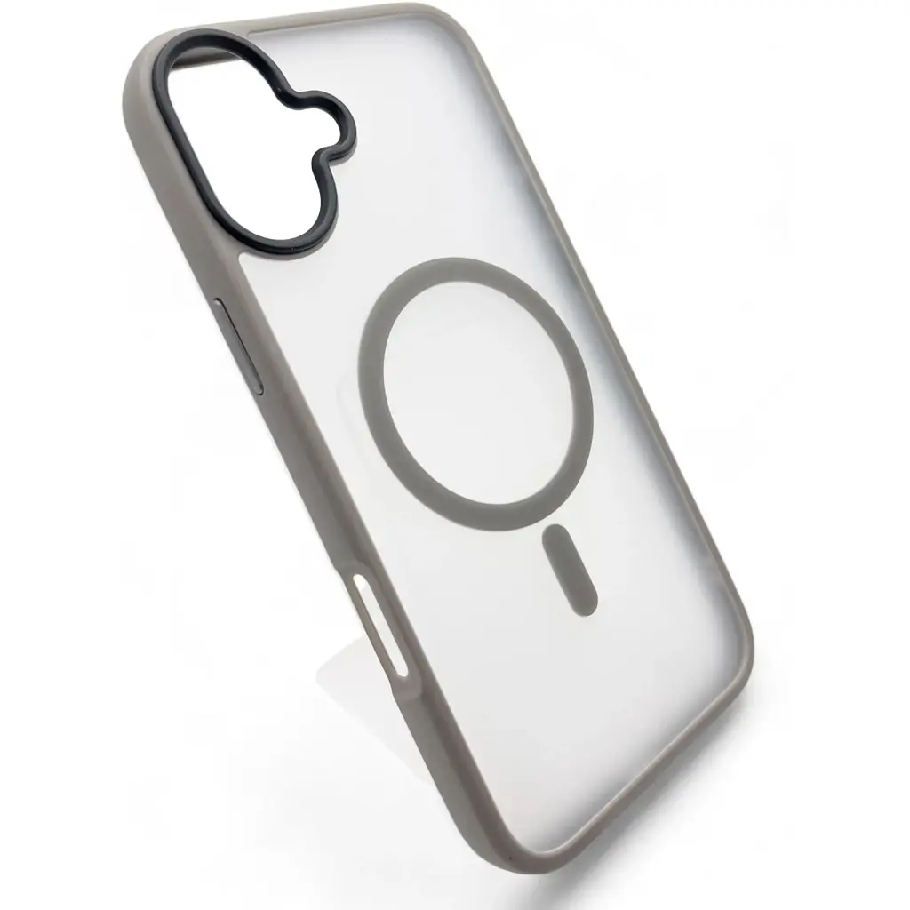 Чехол-накладка BeCover Metal Buttons Case (MagSafe) для Apple iPhone 16 Plus Gray (712095) - фото 2