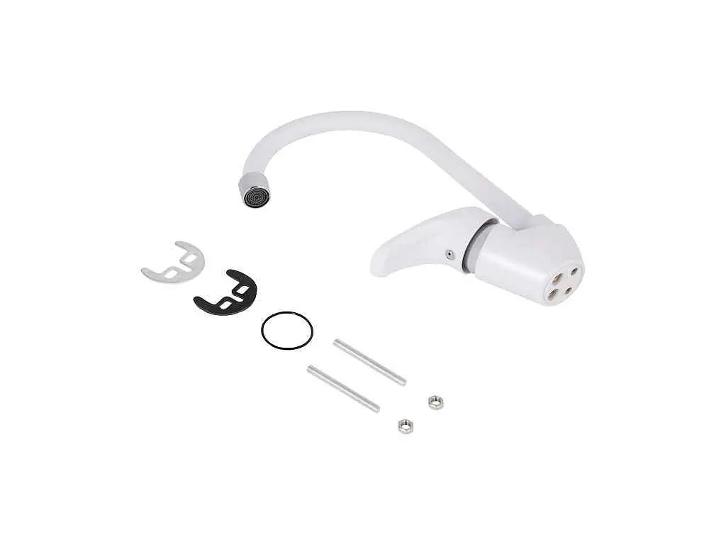 Змішувач Brinex на мийку білий 36W 007 (k35) BRIN36W007 - фото 7