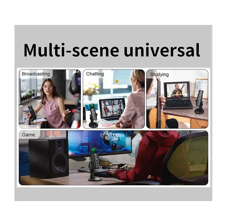 Професійний студійний конденсаторний мікрофон Jmary MCPW9 USB Black - фото 6