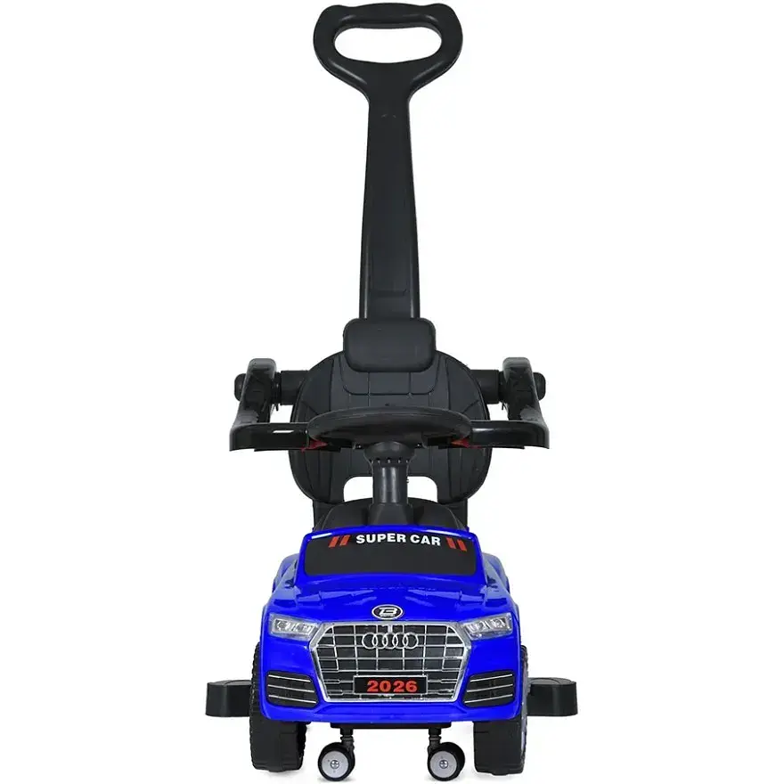 Детская каталка-толокар Bambi Racer M 5045L-4 с родительской ручкой синий - фото 5