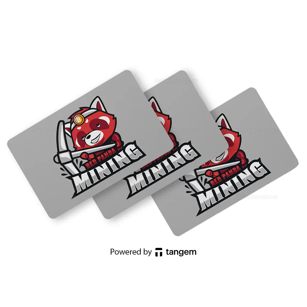 Криптогаманець Tangem 2.0 Red Panda Wallet набір з 3 карток (TG-REDPANDA) - фото 3