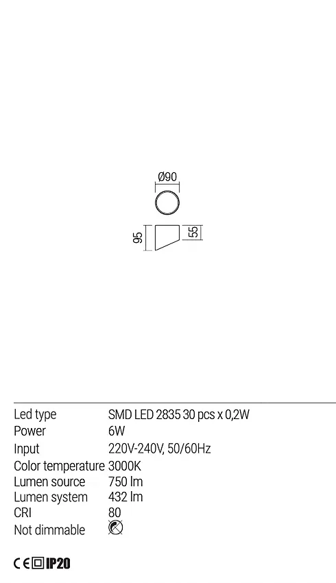 Потолочный светильник Redo UTO PL LED 6W IP20 SAND WHITE (5.1.2) 01-1625 - фото 3