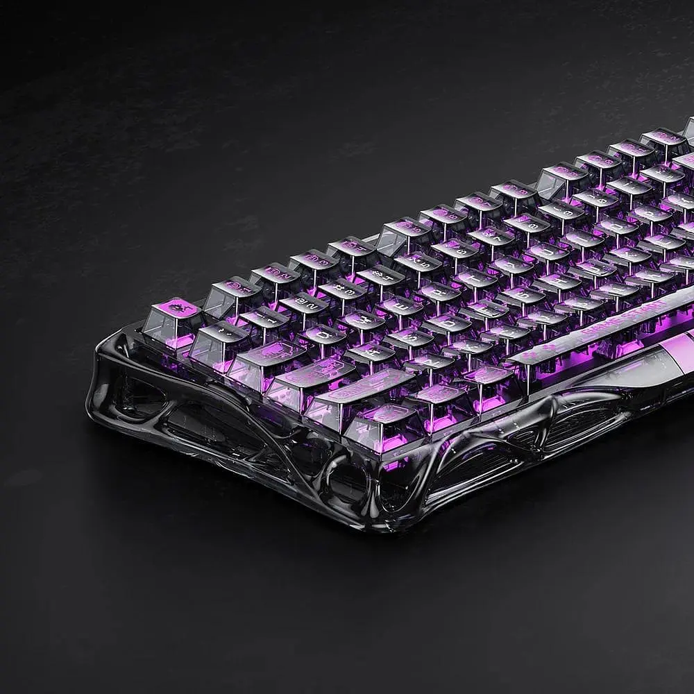 Клавиатура GravaStar Mercury K1 Lite 80keys BSUN Grey BT/WL/USB Transparent Black (GSV75LITE_XTAL_BLK) - фото 13