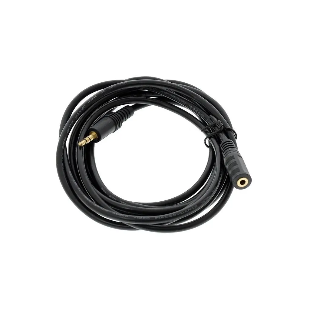 Кабель мультимедійний 3.5mm M to 3.5mm F 5.0m Value (B00344)