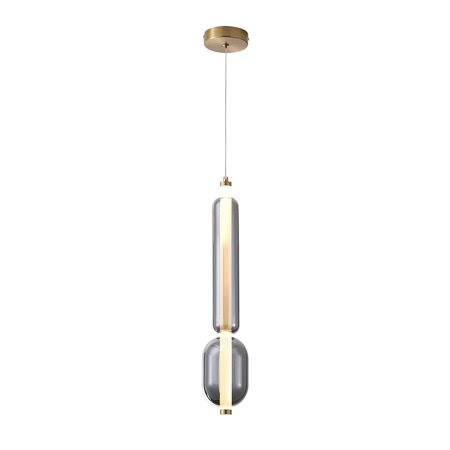 Подвесной светильник LED Levistella 788P68153 AB+AM+SM, 7W, 4000K, стекло, для гостиной - фото 2