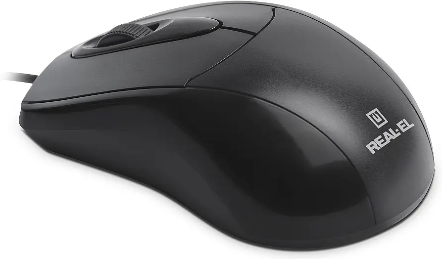 Миша REAL-EL RM-207 USB black - фото 3