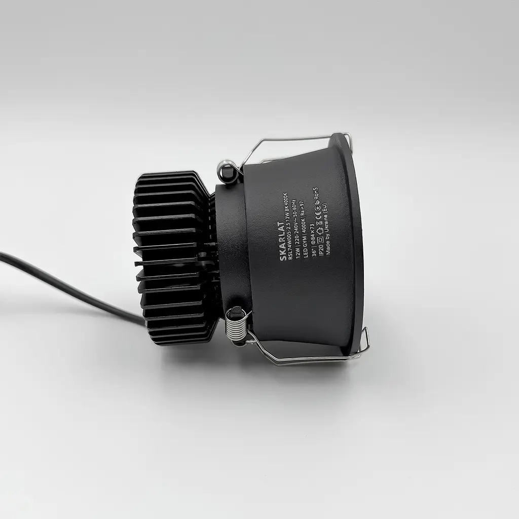 Точечный светильник Skarlat RSL74W005-2.5 12W BK 4000K - фото 5